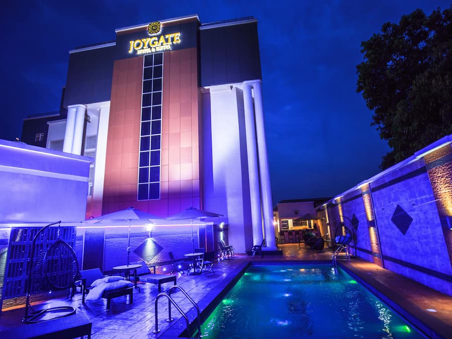 Front of property – evening/night