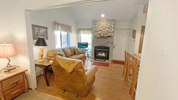 TV connectée, cheminée