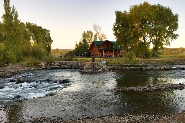 A stone's throw from the river!