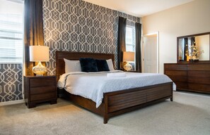 4 bedrooms, iron/ironing board, WiFi, bed sheets