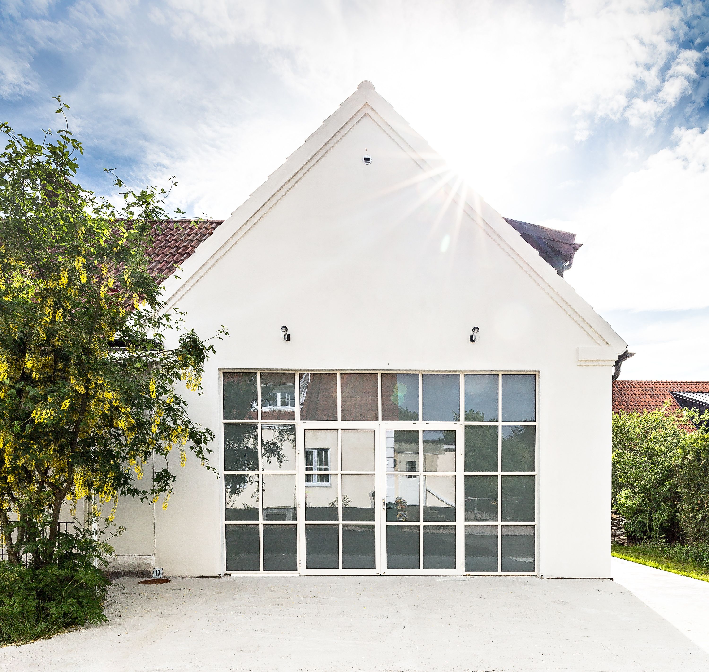 Overnatningsstedets facade