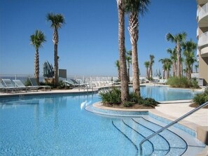 Indoor pool, outdoor pool