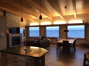 TV, fireplace, DVD player