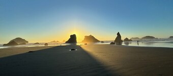 Ocean Front ON the Beach - Spectacular Views! 14 Minutes to Bandon Dunes Golf!