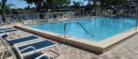 Una piscina riscaldata