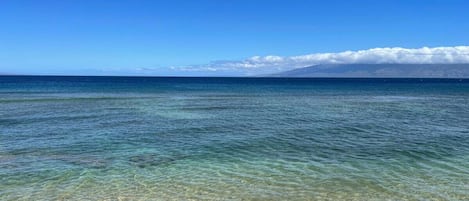 Beach nearby, sun-loungers, beach towels