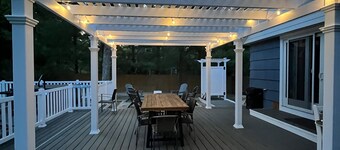 Resort Style backyard including professional PICKLEBALL COURT paddles & HOT TUB.