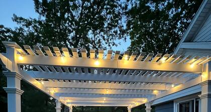 Resort Style backyard including professional PICKLEBALL COURT paddles & HOT TUB.