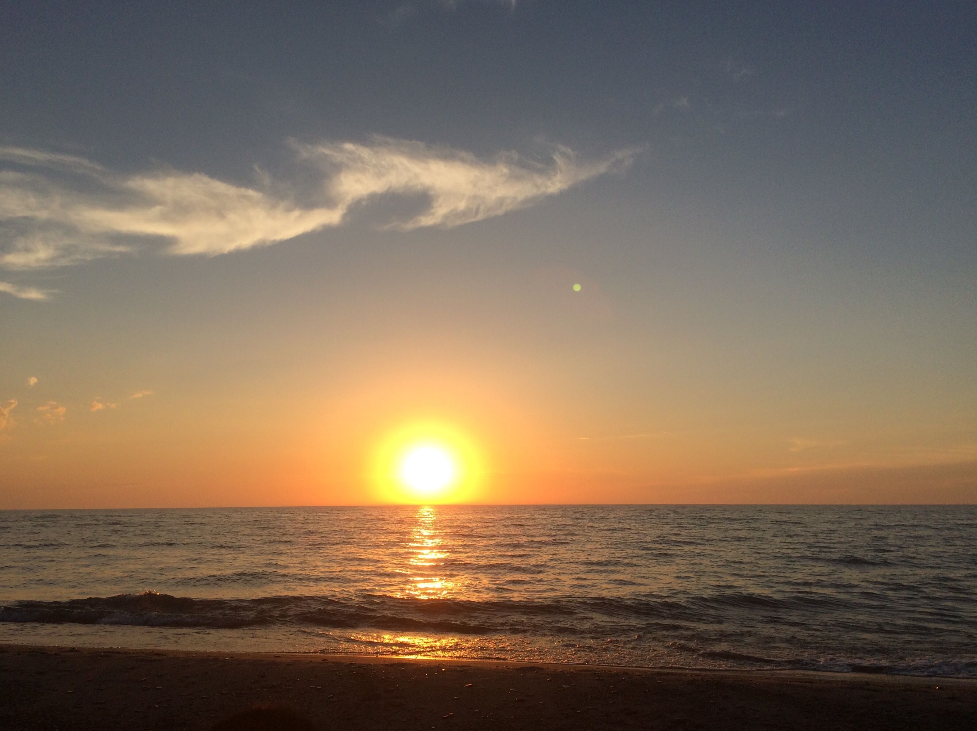 Beautiful Lake Michigan sunset.