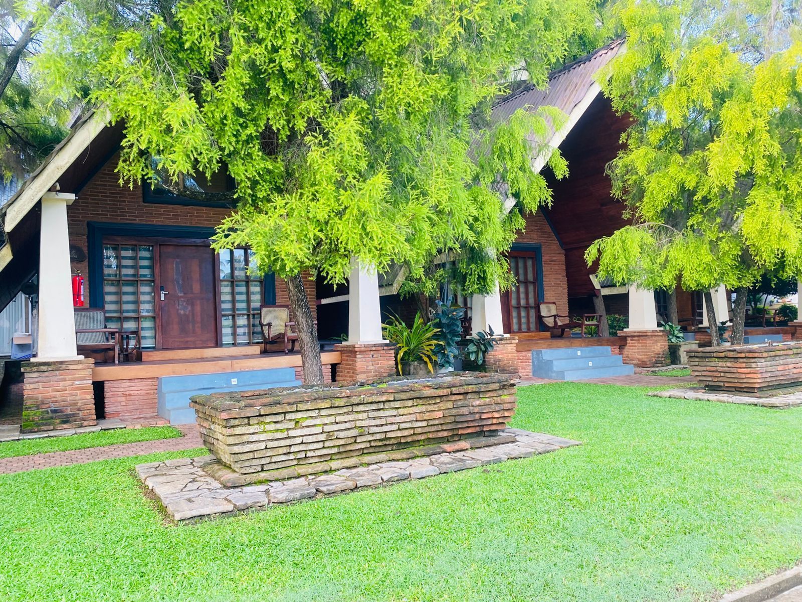 Signature chalet, 1 queensize bed, niet-roken, uitzicht op tuin | 1 slaapkamer, lakens van Egyptisch katoen, luxe beddengoed