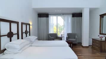 Tomannsrom – standard, 2 enkeltsenger, ikke-røyk, hageutsikt | Hageutsikt