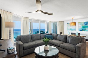 TV - Long Beach Resort 3 Bedroom Condo Includes 2 Seasonal Beach Chairs with Umbrella (Panama City Beach)
