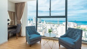 Suite – senior, havutsikt | Utsikt mot strand/hav