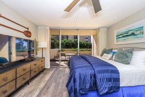 Studio | Iron/ironing board, free WiFi, bed sheets - Royal Kahana 119 Studio Studio Bedroom Condo by RedAwning (Lahaina)