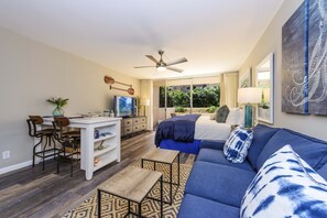 Studio | Living area | Smart TV - Royal Kahana 119 Studio Studio Bedroom Condo by RedAwning (Lahaina)