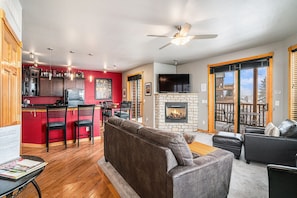 Condo, 2 Bedrooms | Living area | Flat-screen TV