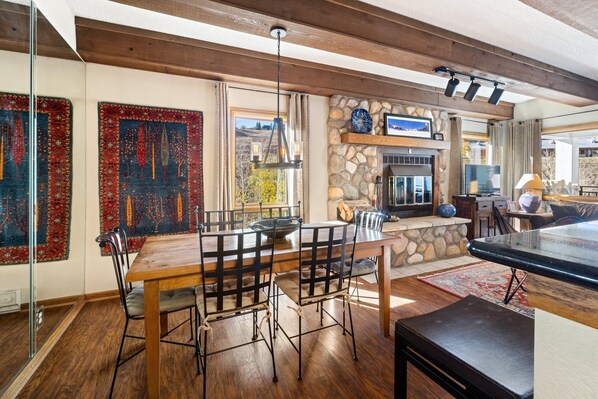 Condo, 2 Bedrooms | Dining - Mountain Views From This Plaza  - Sleeps 6 2 Bedroom Condo - No Cleaning Fee! by RedAwning (Crested Butte)
