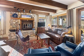 Condo, 2 Bedrooms | Living area - Mountain Views From This Plaza  - Sleeps 6 2 Bedroom Condo - No Cleaning Fee! by RedAwning (Crested Butte)