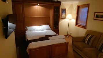 Apartamento, 1 habitación | Tabla de planchar con plancha, wifi gratis, ropa de cama