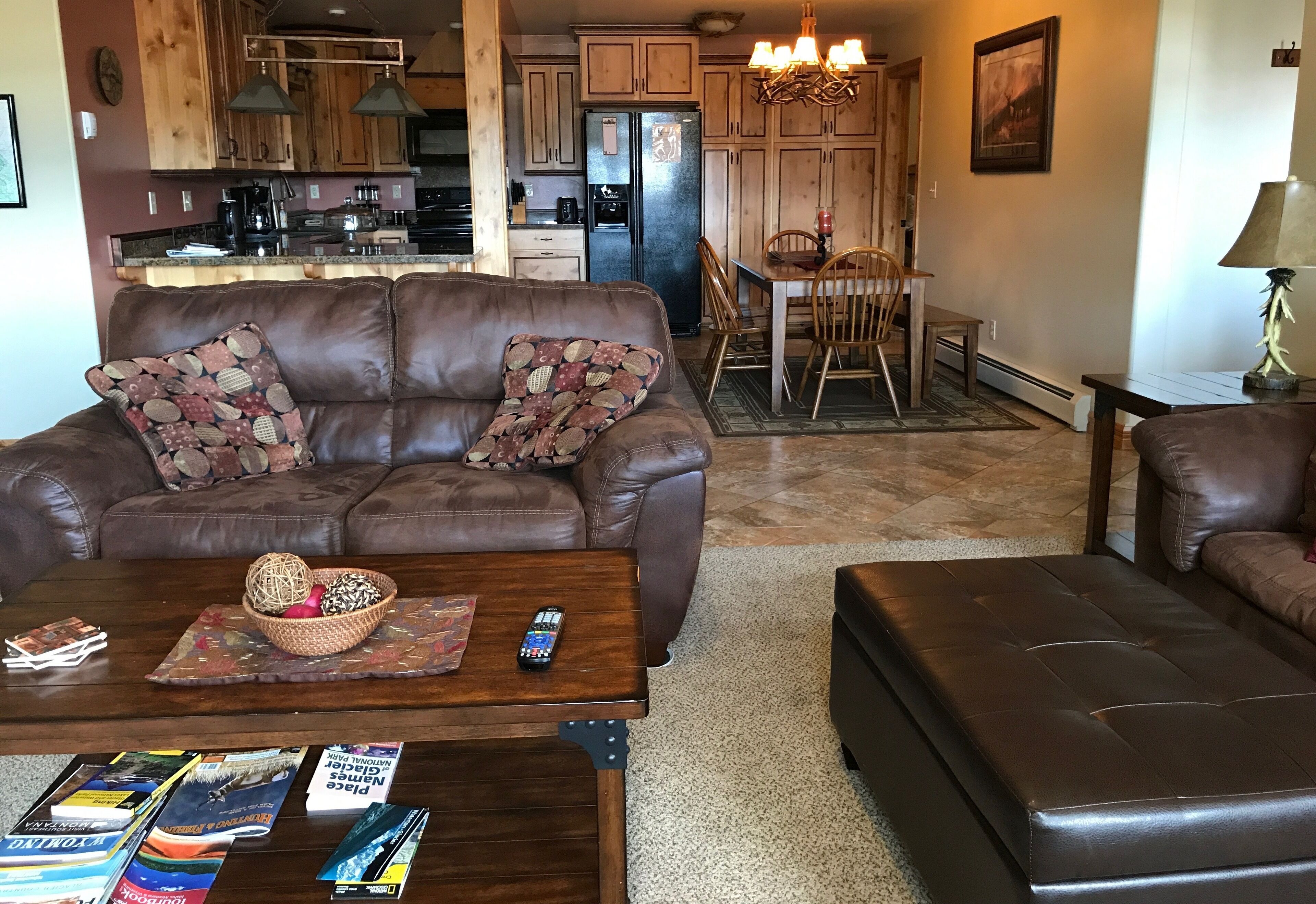 The Rising Wolf , with sunset views of Glacier Park 