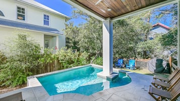 Una piscina riscaldata