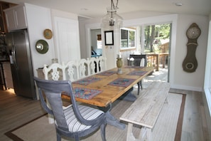 Dining - Waterfront beauty with dock and fireplace! Check in Bay! New Hot Tub!! (Afton)