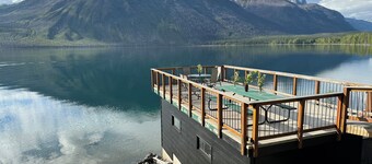 Inside Glacier National Park, Lakefront cabin