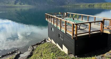 Inside Glacier National Park, Lakefront cabin