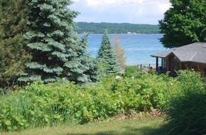 Lake view from screened-in porch