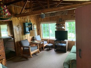 Smart TV, DVD player - Torch Lake Village Cozy Cottage with private dock (Kewadin)