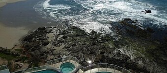 Beautiful Rosarito Oceanfront Las Palmas Condo with 750 sq. ft. Balcony