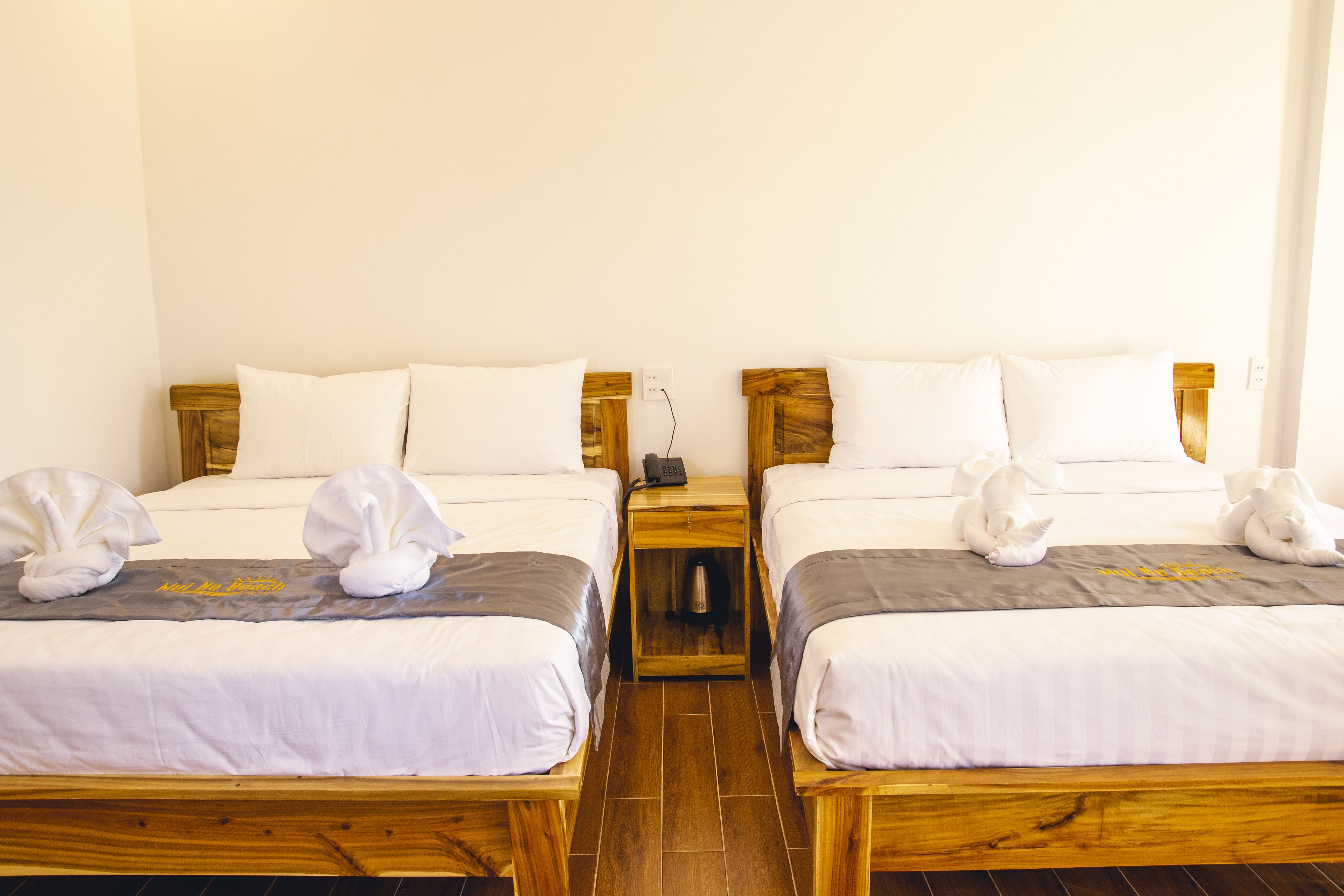 family double room, 2 queen beds, balcony, sea view | view from room