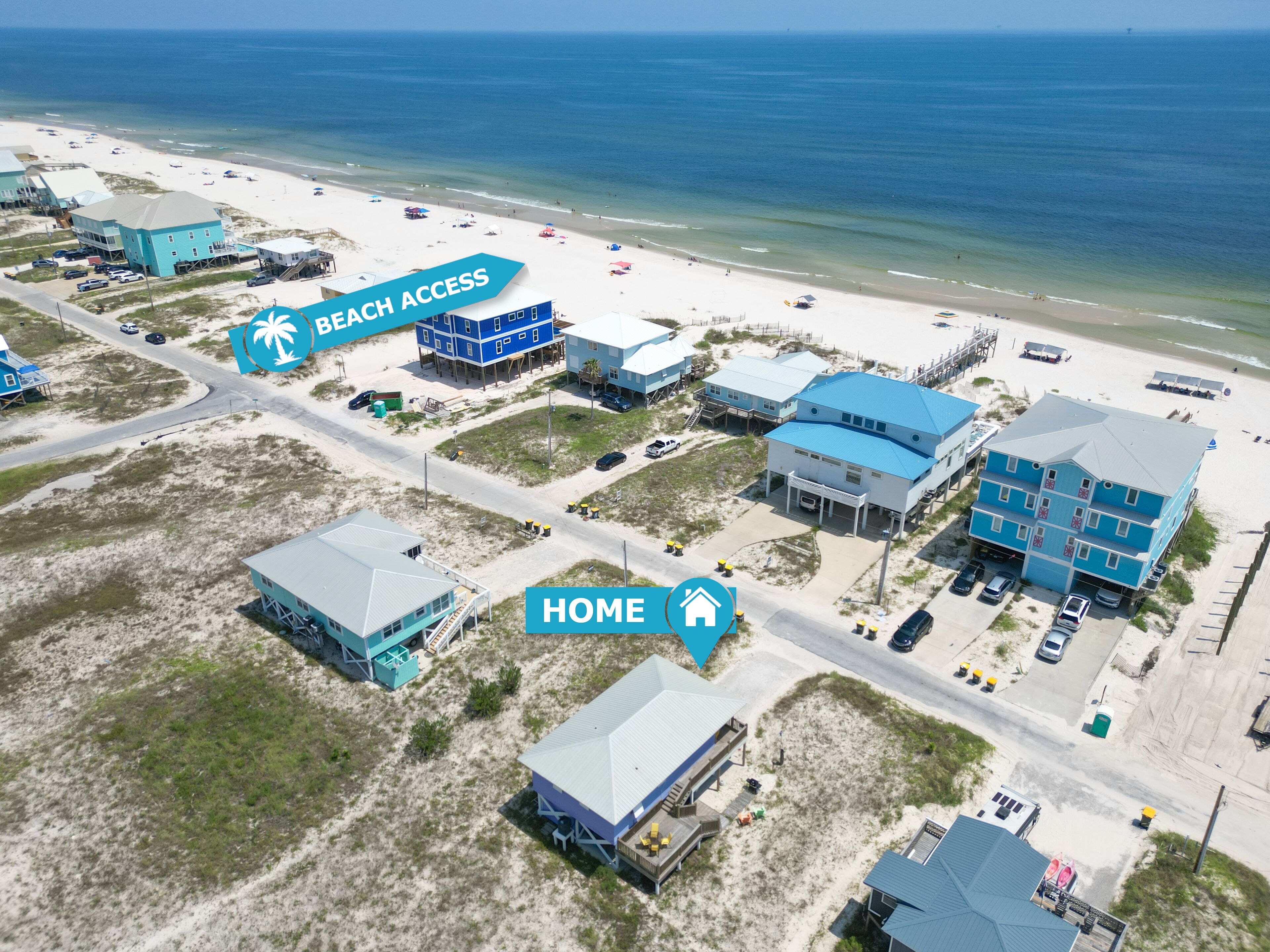 East Beach Access a few houses to East