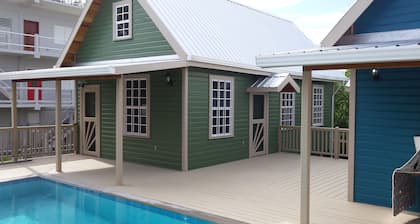 Turtle Cottage mit einem Pool