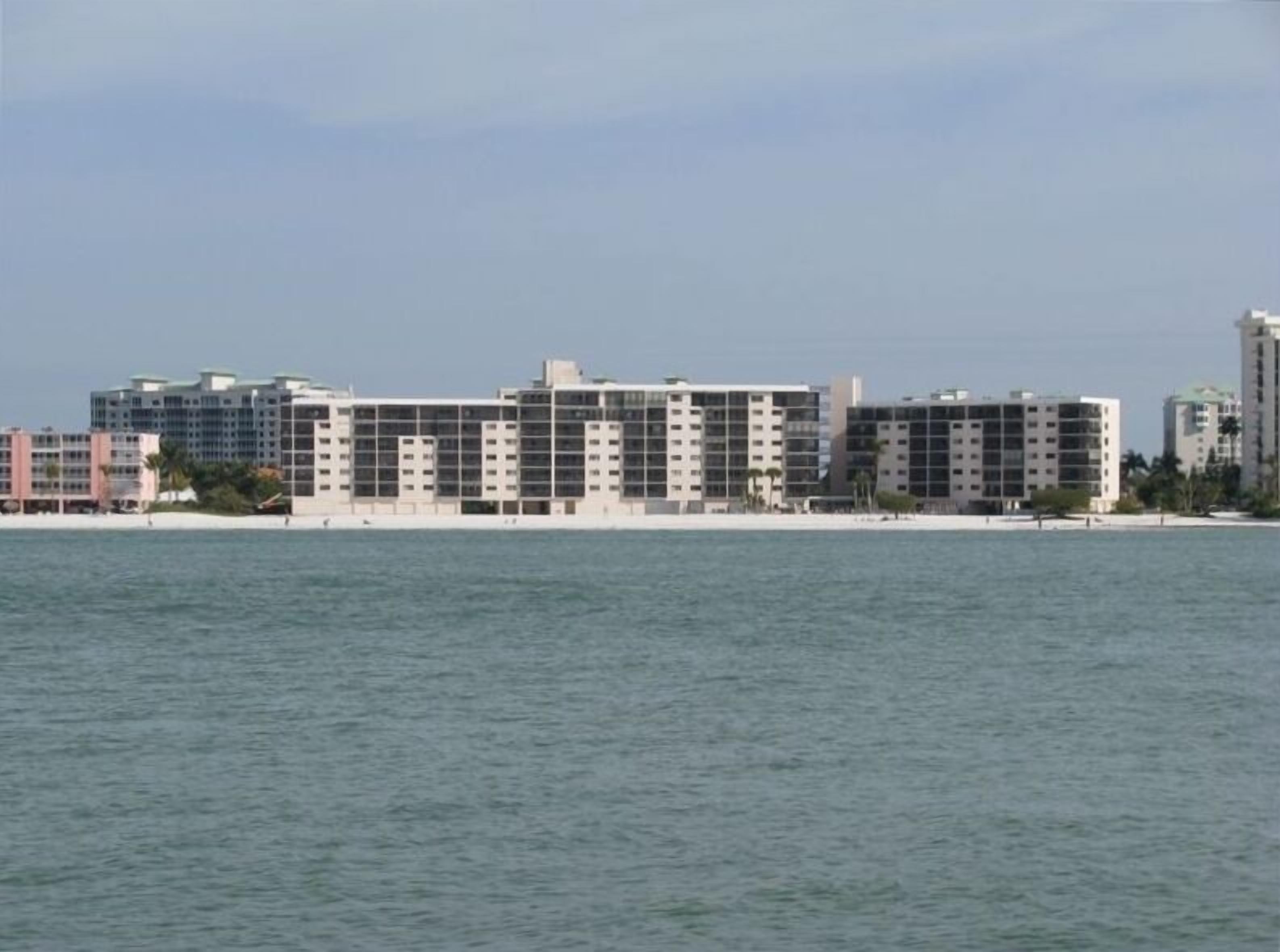 View of Carlos Pointe Beach Club from Lover's Key State Park