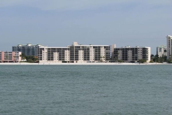 View of Carlos Pointe Beach Club from Lover's Key State Park
