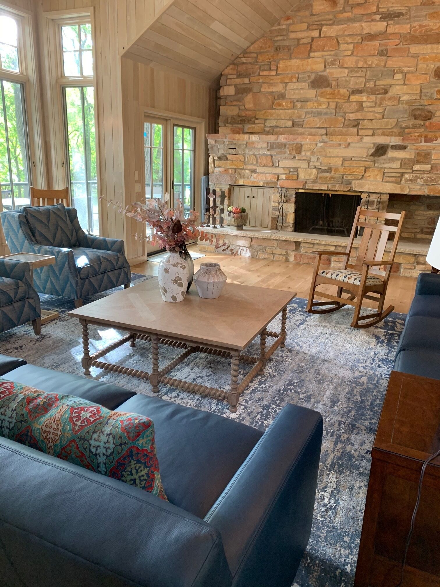 Stunningly beautiful luxury home on 200 feet of Green Lake Wisconsin shoreline.