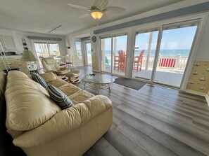 TV, DVD player, stereo