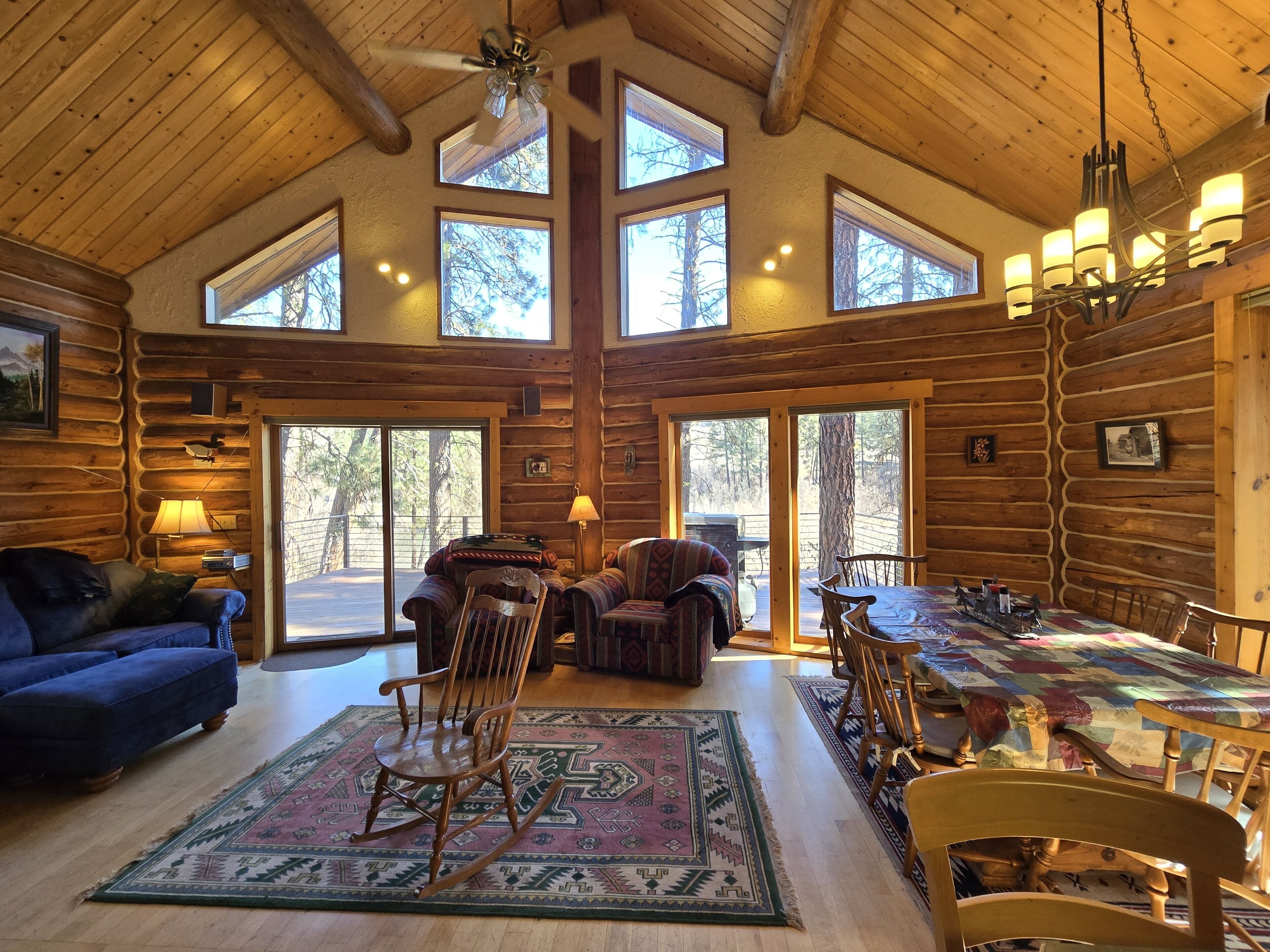 Log Cabin on the Famous South Fork Payette Whitewater River