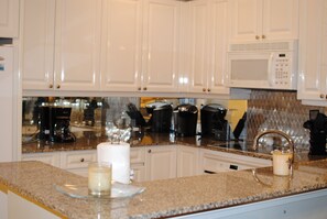 Fridge, microwave, oven, stovetop - Beach Colony Resort 3 Bedroom 3 Bath Beachfront Condo on Perdido Key, Florida (Pensacola)
