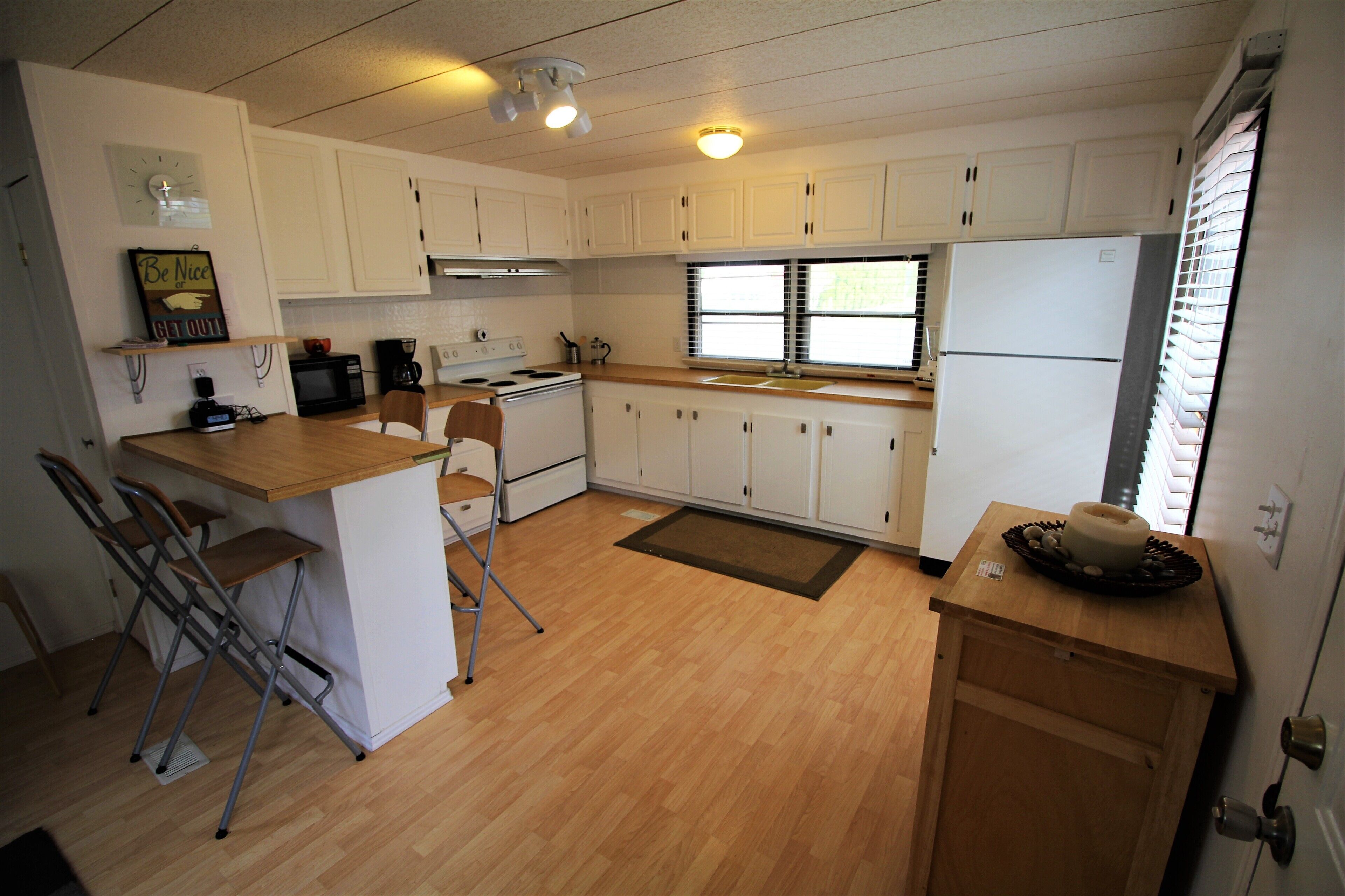 Amazing base camp in a desert oasis