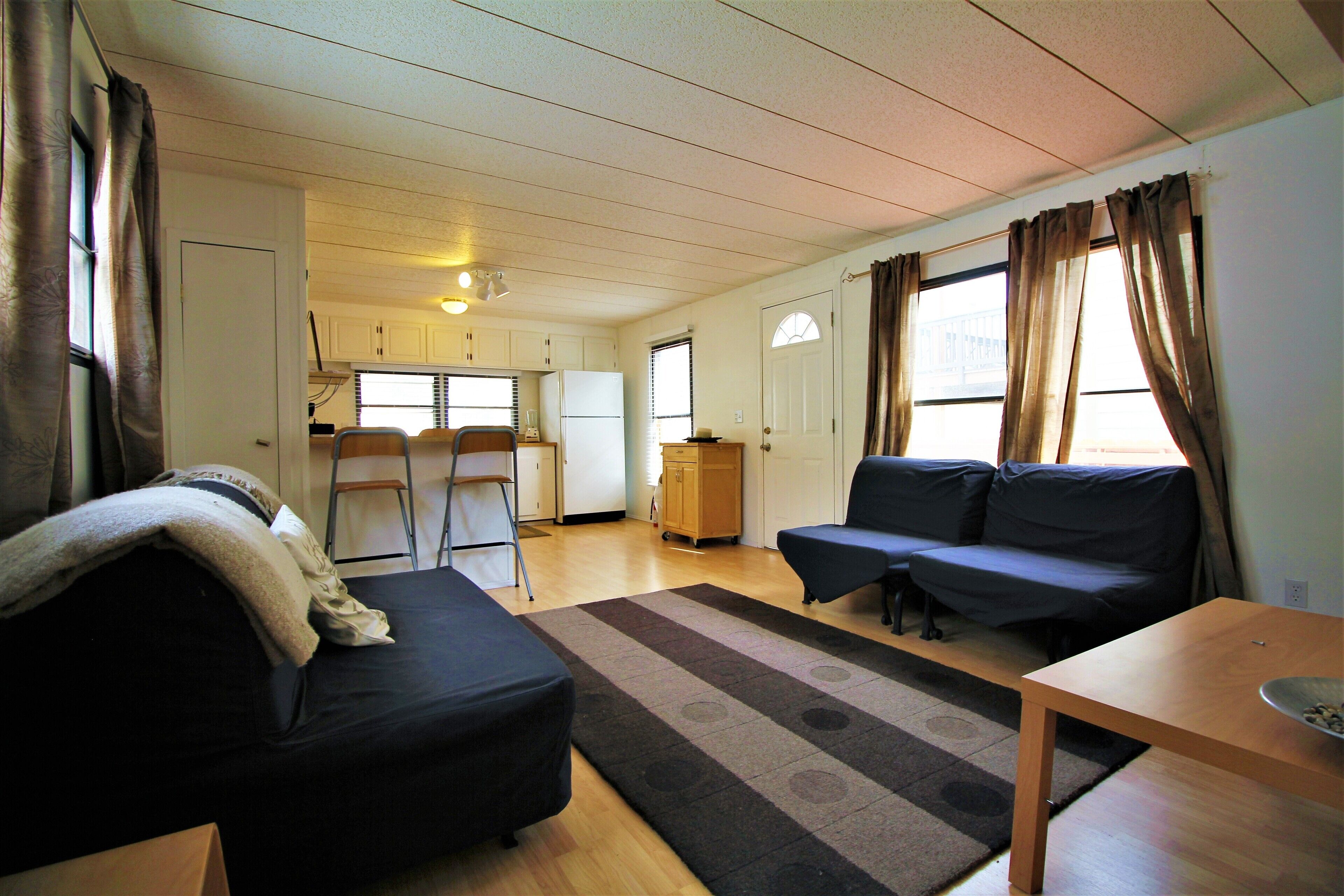 Amazing base camp in a desert oasis