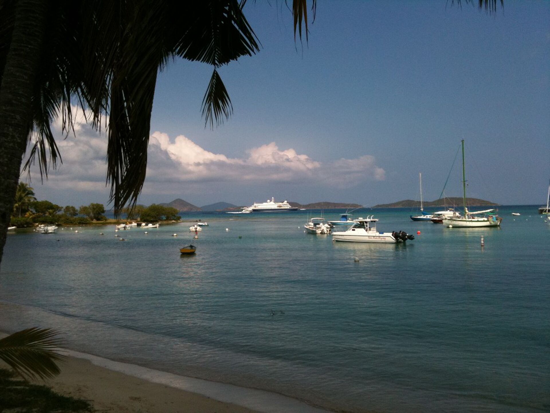 On the beach, sun loungers, beach towels
