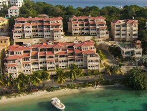 Situated on a sandy beach, this hotel offers stunning views of the turquoise waters and lush greenery.