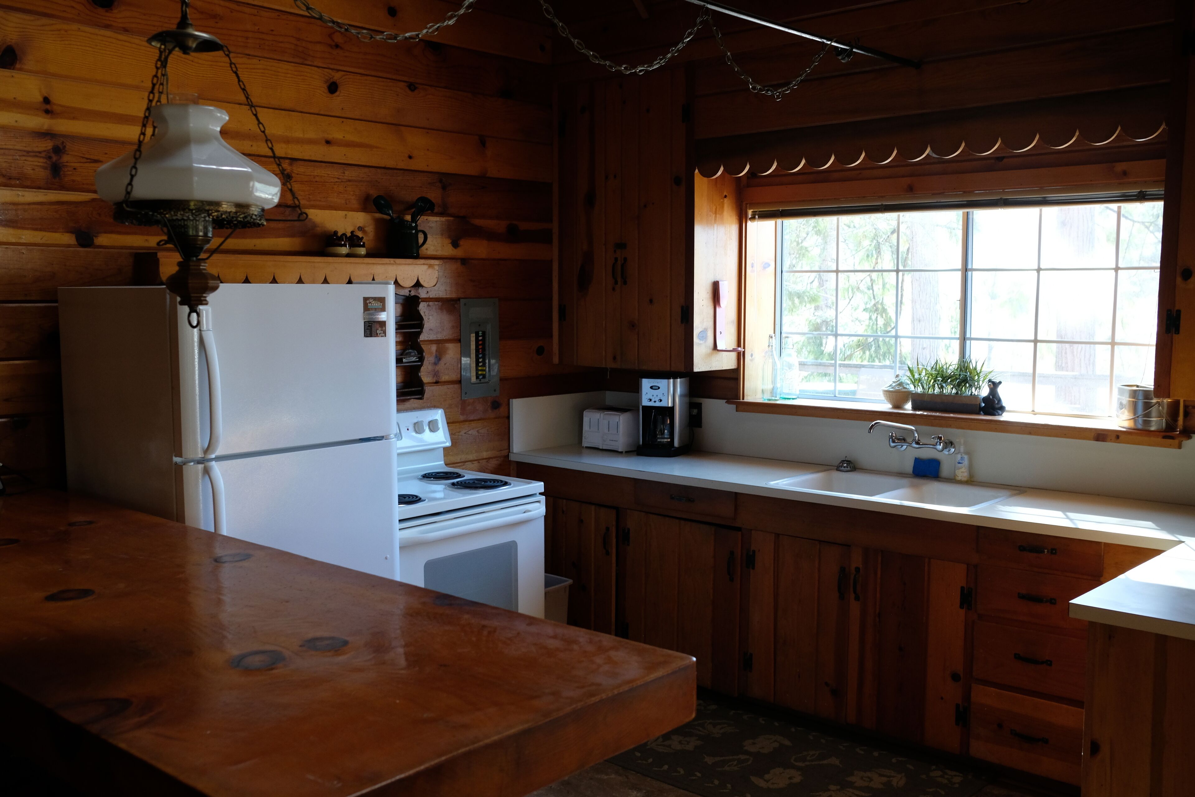 Cozy Knotty Pine Cabin With View of Bass Lake