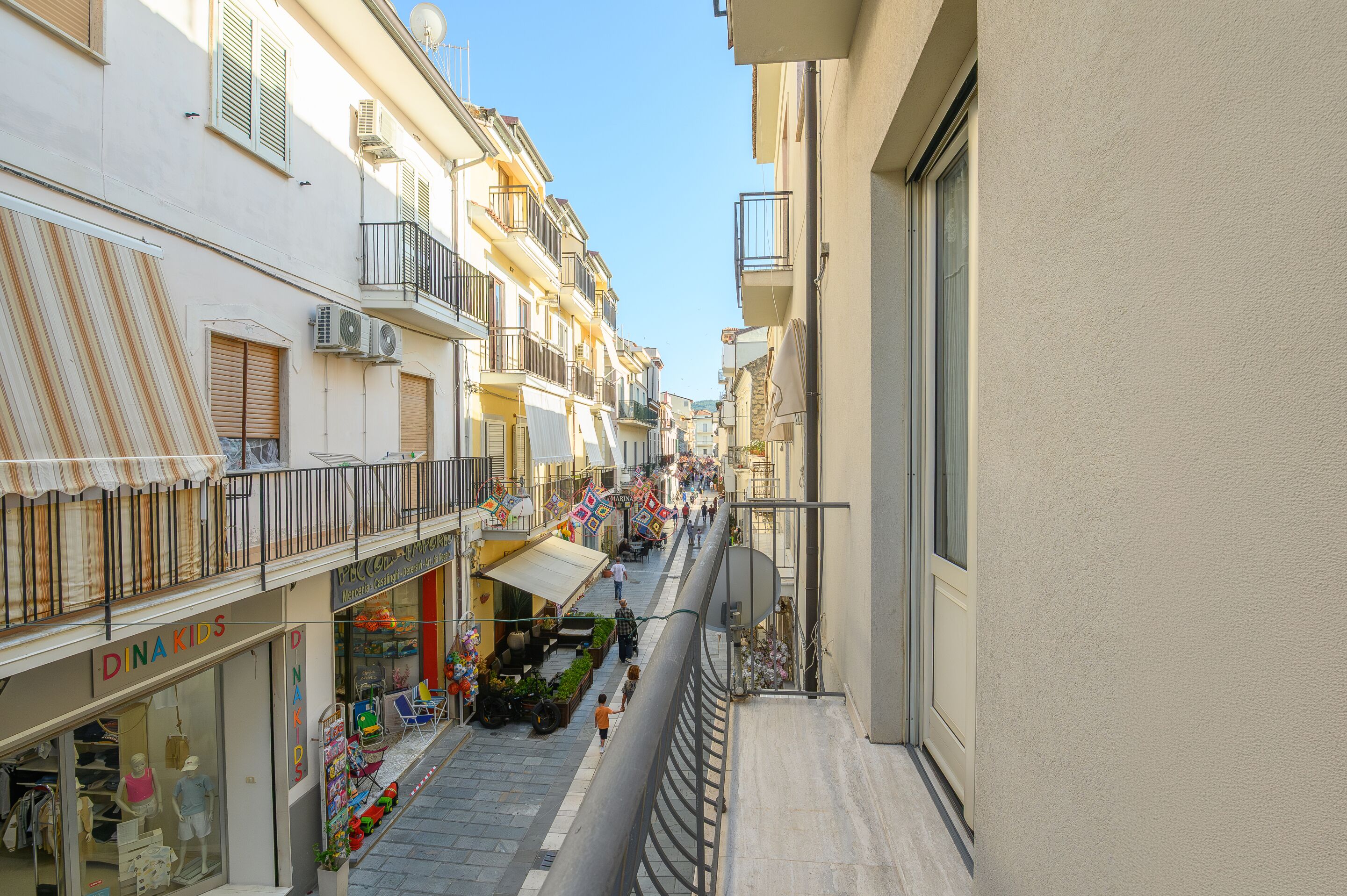 Standard-Apartment, eigenes Bad, Stadtblick (polifemo) | Blick vom Balkon