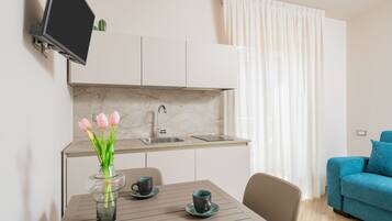 Superior Quadruple Room, Private Bathroom (itaca) | Private kitchen