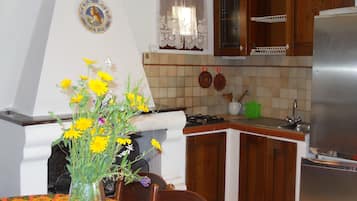 House, 2 Bedrooms | Dapur peribadi | Peti sejuk, dapur, pembancuh kopi/teh, kerusi tinggi