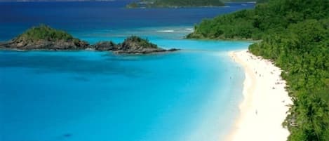 Sun loungers, beach towels