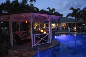 A heated pool